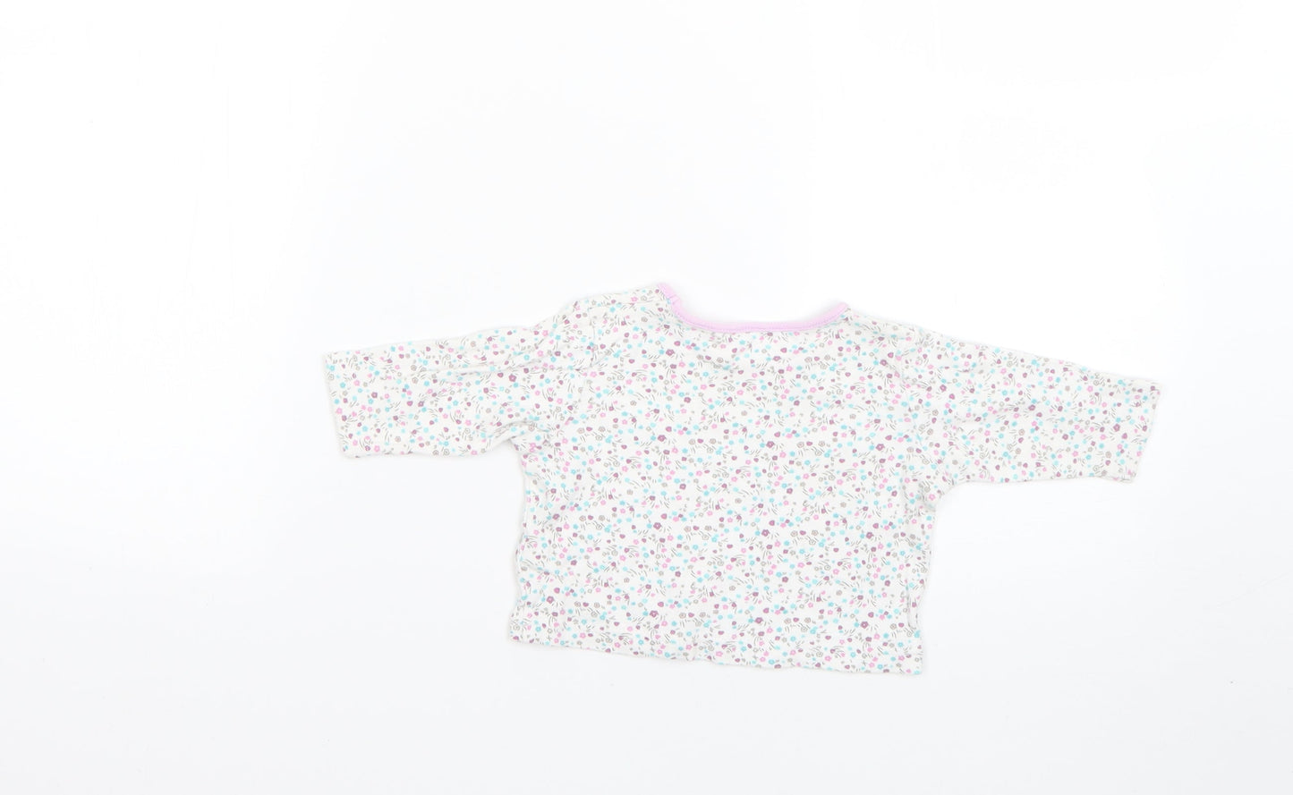 George Baby Multicoloured Floral  Basic T-Shirt Size 0-3 Months