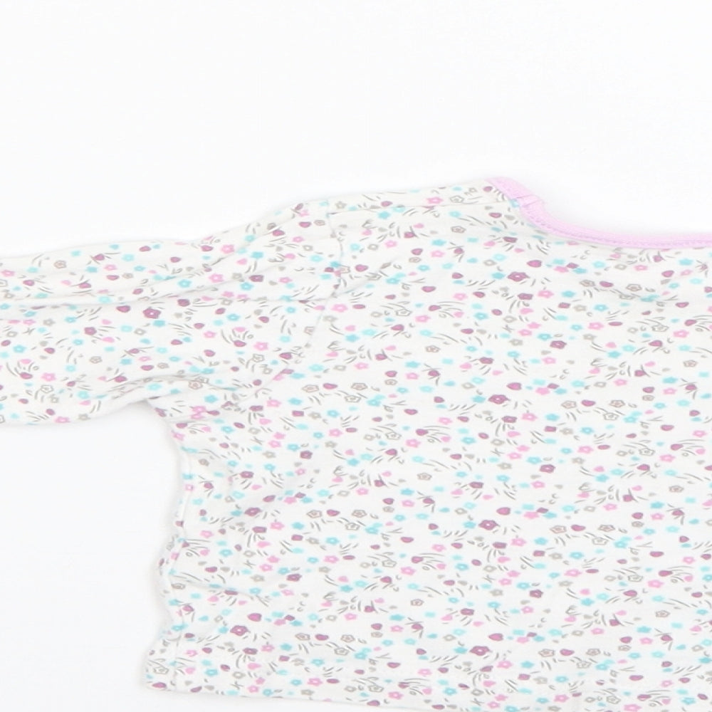 George Baby Multicoloured Floral  Basic T-Shirt Size 0-3 Months
