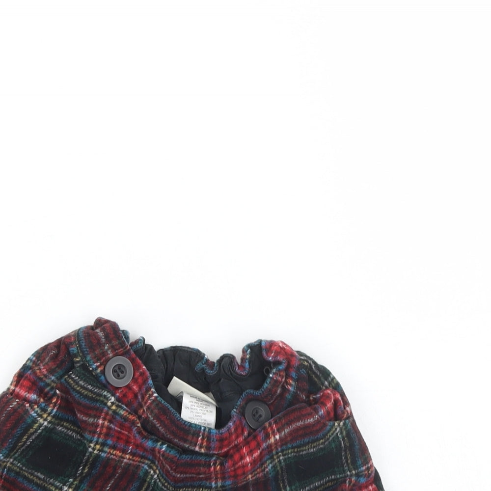 NEXT Girls Red Check  Culotte Shorts Size 2 Years
