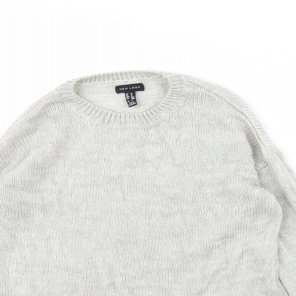 New Look Womens Grey   Pullover Jumper Size M