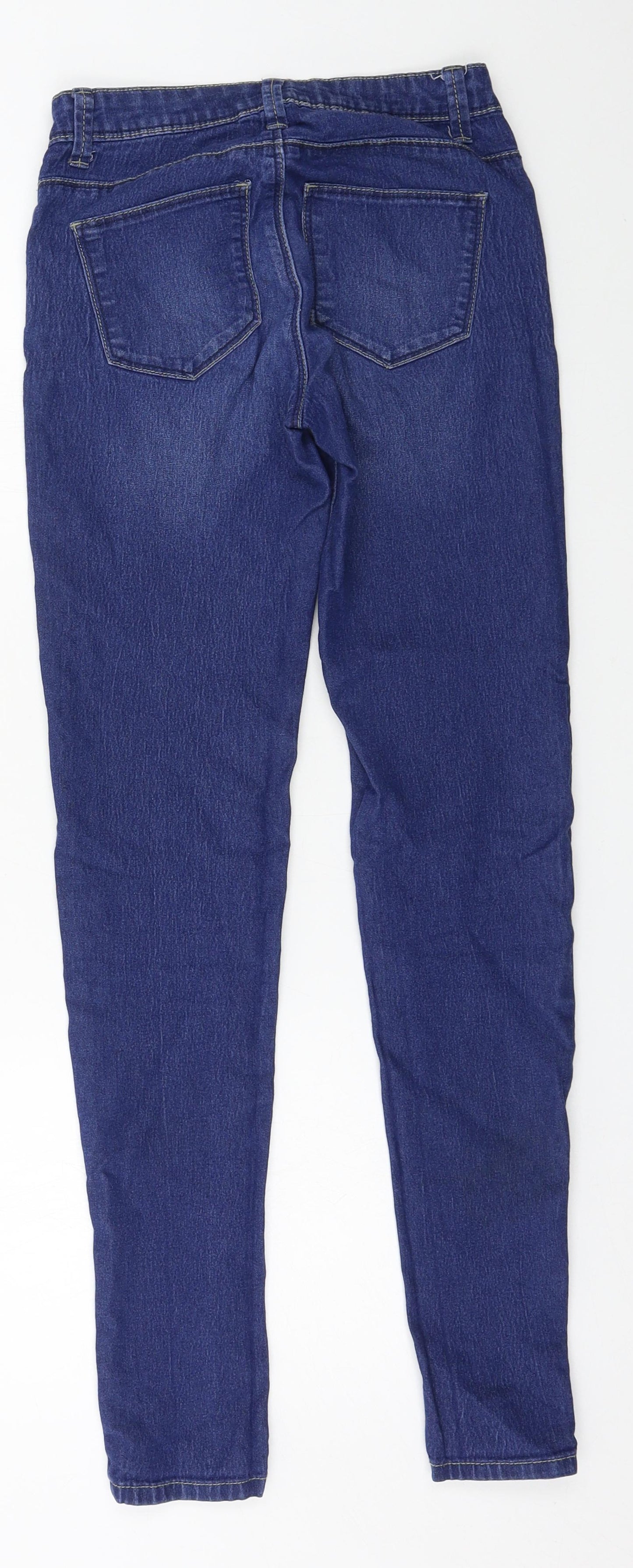 Denim & Co. Womens Blue  Denim Skinny Jeans Size 4 L28 in