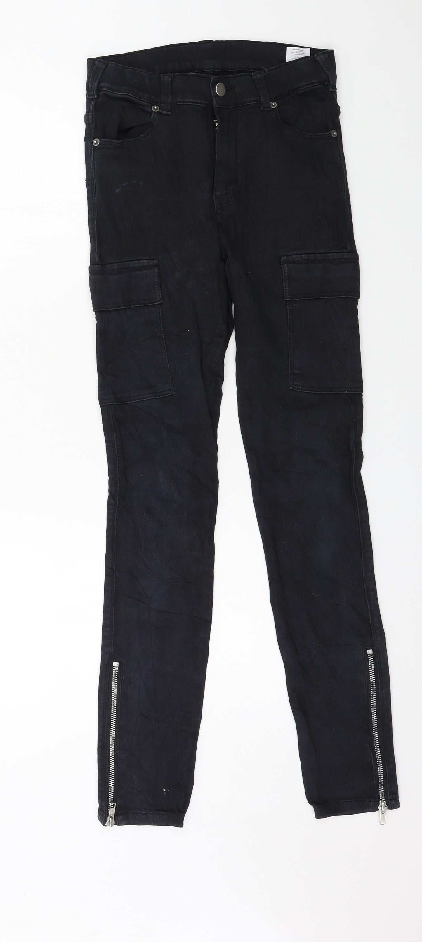 Dr. Denim Womens Black  Denim Skinny Jeans Size 26 in L28 in