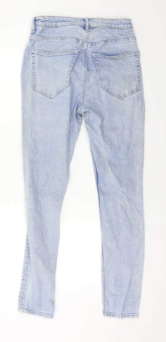 H&M Womens Blue  Denim Skinny Jeans Size 8 L27 in