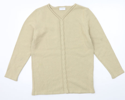 Cotswold Womens Beige  Knit Pullover Jumper Size 8