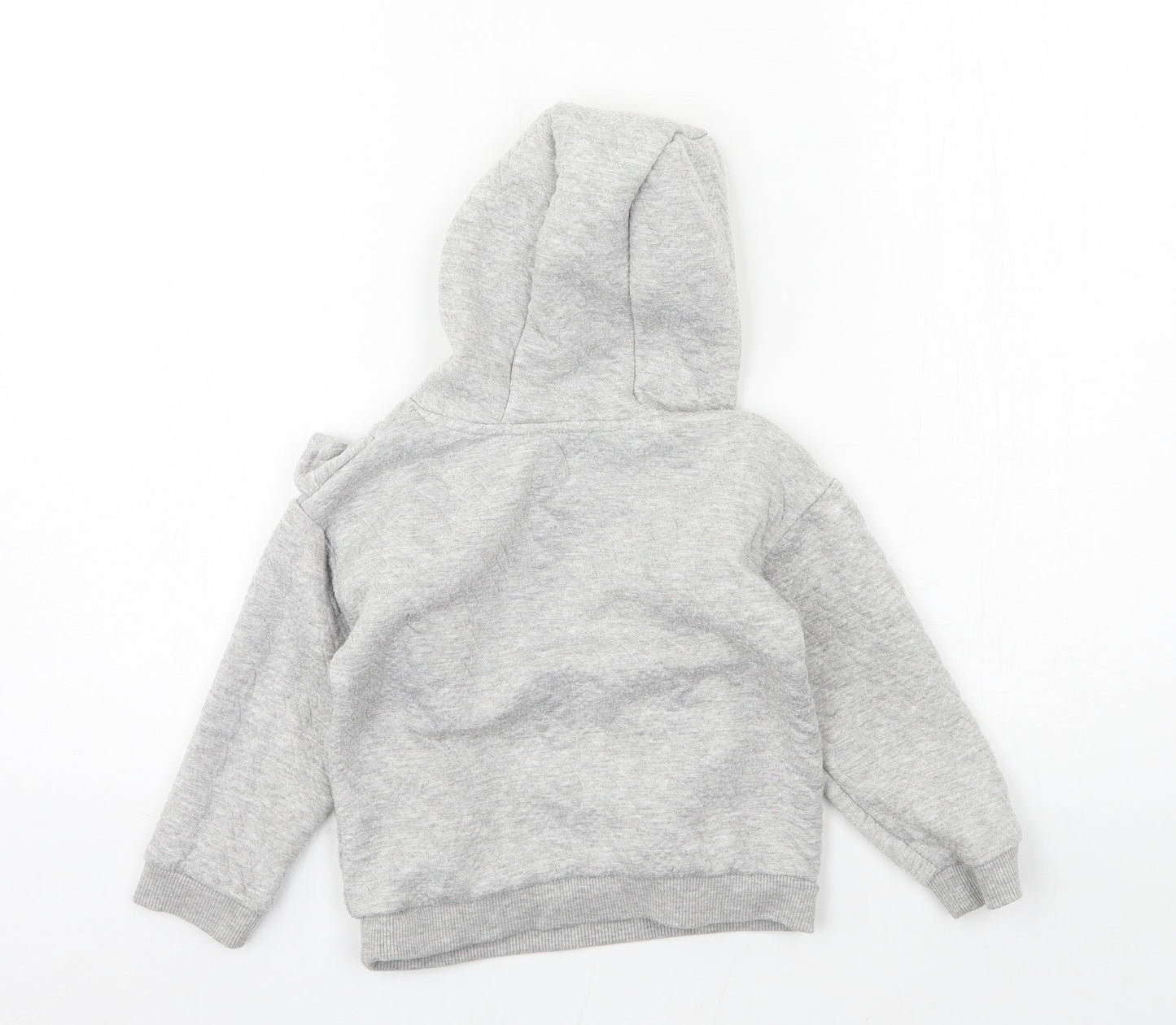 Matalan Boys Grey  Jersey Pullover Hoodie Size 2-3 Years