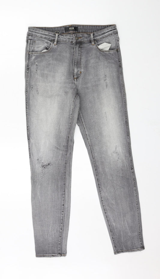 Neuw Denim Womens Grey  Denim Skinny Jeans Size 10 L28 in