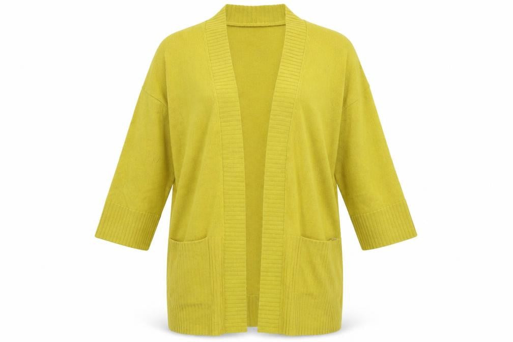 Country Casuals Womens Yellow  Knit Cardigan Jumper Size S