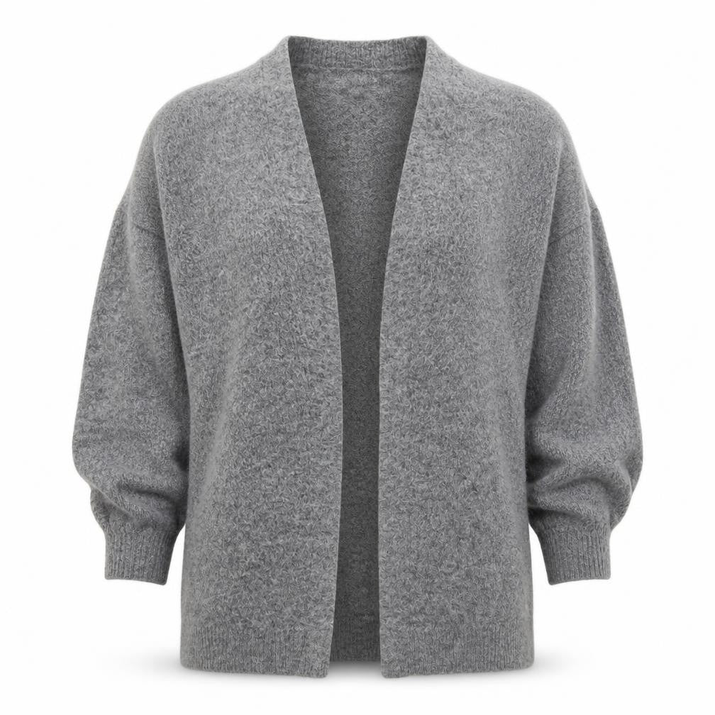 H&M Womens Grey  Knit Cardigan Jumper Size M