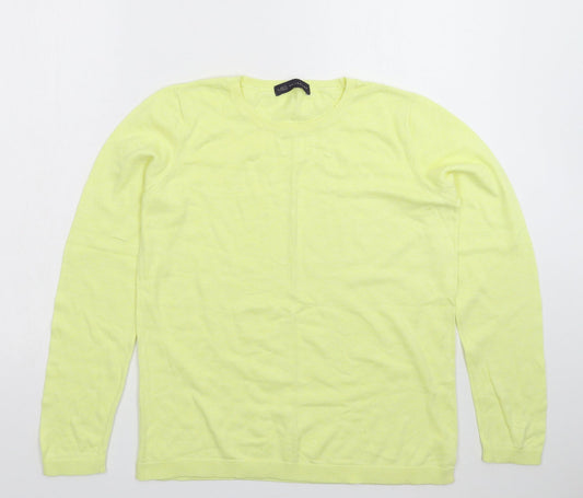 Marks and Spencer Womens Yellow  Knit Pullover Jumper Size M