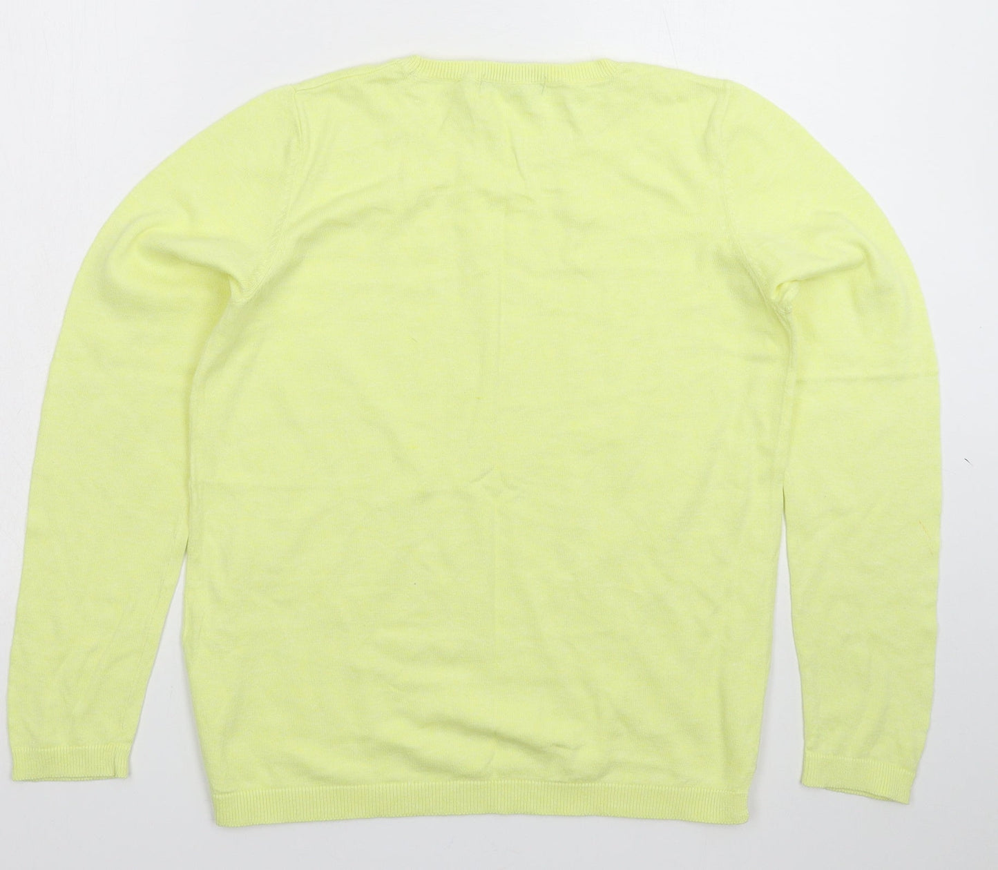 Marks and Spencer Womens Yellow  Knit Pullover Jumper Size M