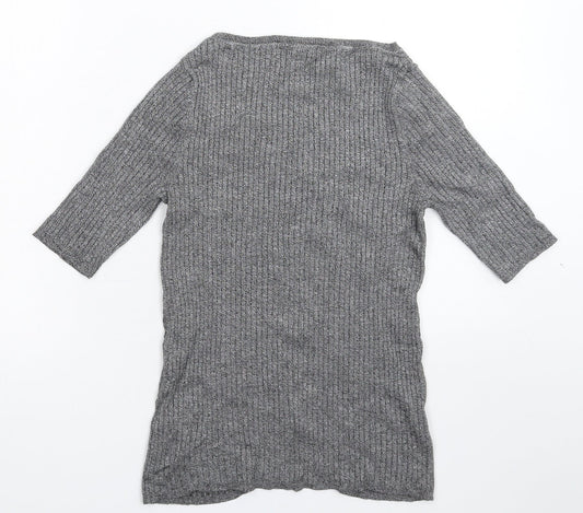 Marks and Spencer Womens Grey  Knit Pullover Jumper Size 12