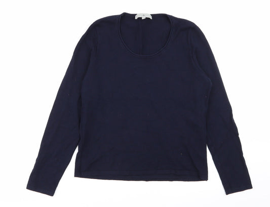 rosies Womens Blue   Basic T-Shirt Size 14