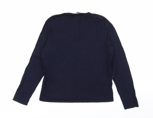 rosies Womens Blue   Basic T-Shirt Size 14