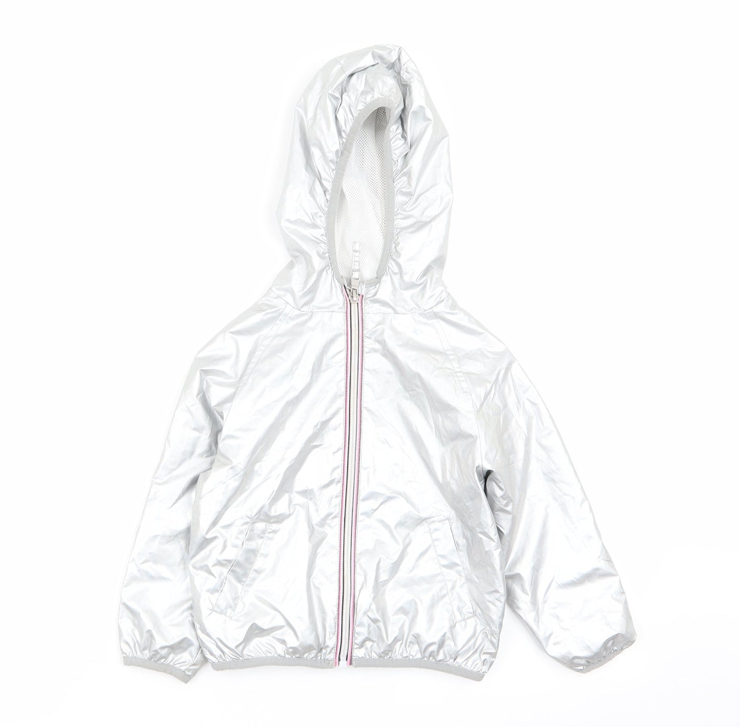 NEXT Girls Silver   Jacket Coat Size 3 Years