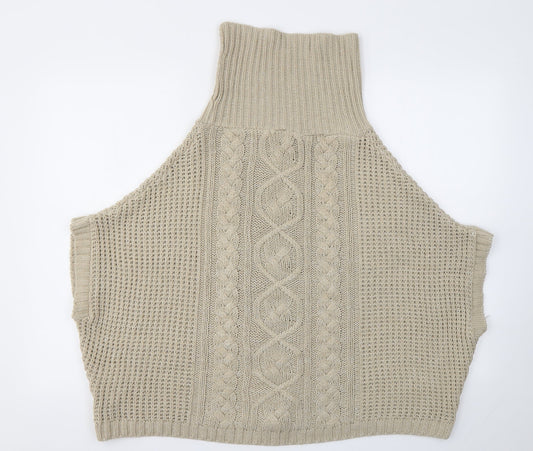 Lipsy London Womens Beige   Pullover Jumper Size S