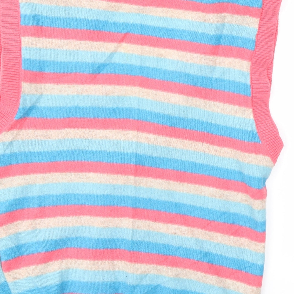 NEXT Womens Multicoloured Striped  Cardigan Jumper Size 10