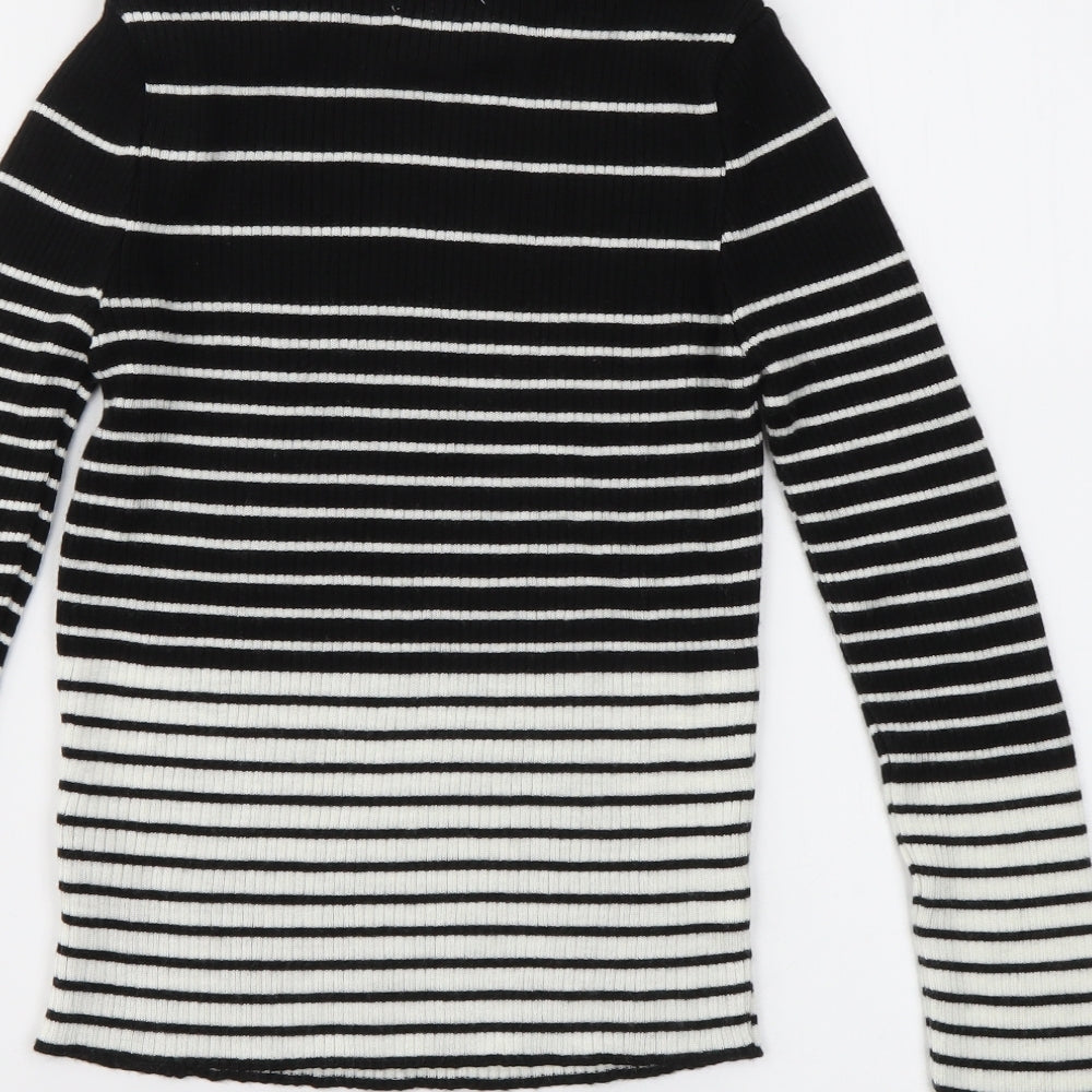 Topshop Womens Multicoloured Striped  Pullover Jumper Size M