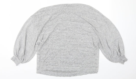 H&M Womens Grey   Pullover Jumper Size M