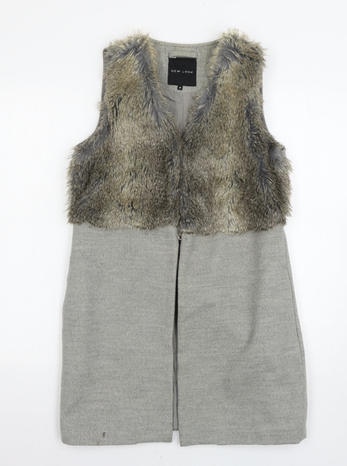 New Look Womens Grey   Gilet Jacket Size 8