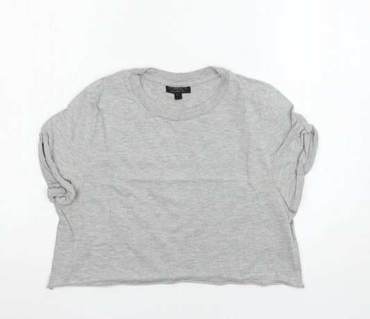 Topshop Womens Grey   Basic T-Shirt Size 8