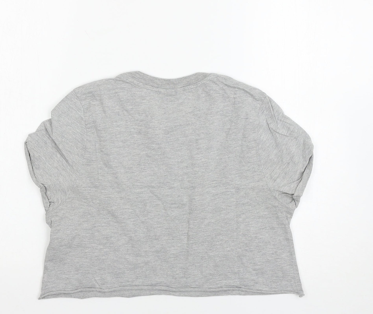 Topshop Womens Grey   Basic T-Shirt Size 8