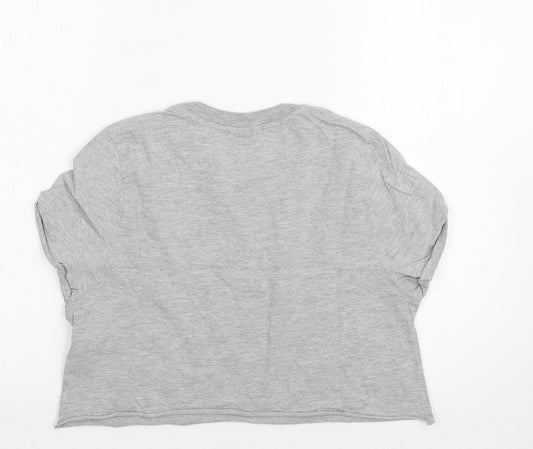 Topshop Womens Grey   Basic T-Shirt Size 8