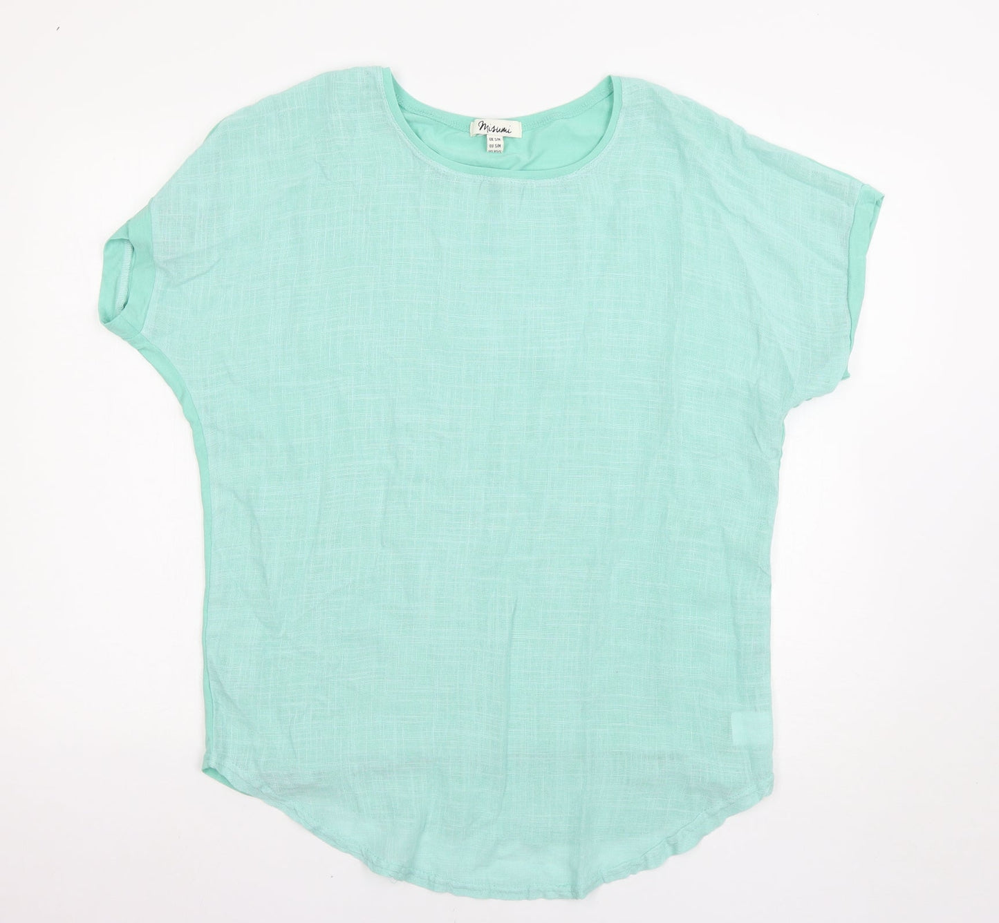 Misumi Womens Green   Basic T-Shirt Size M