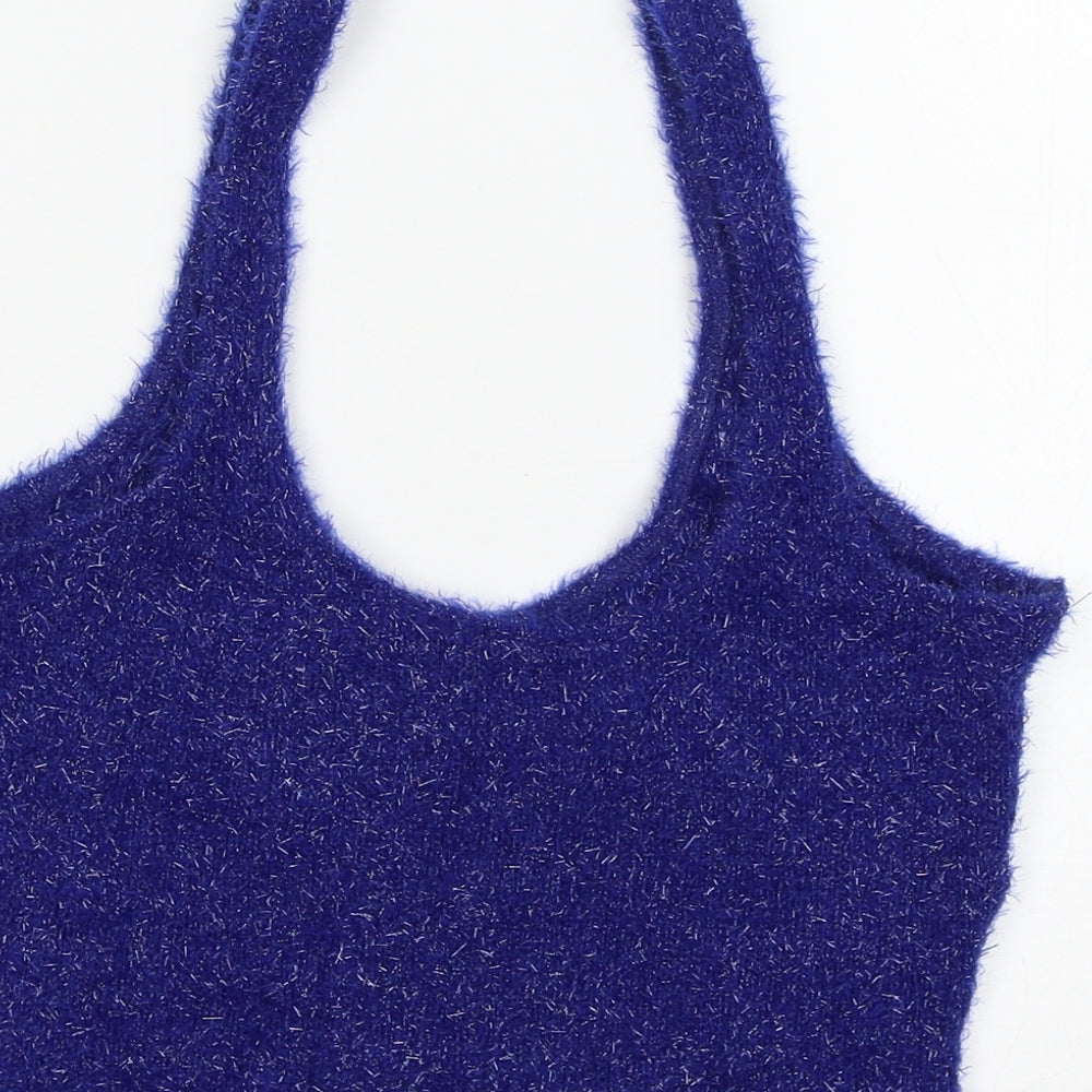 Bershka Womens Blue   Basic Tank Size M