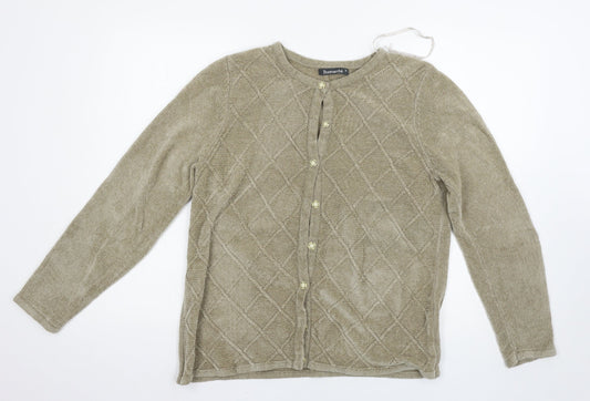 Bonmarché Womens Beige   Cardigan Jumper Size M