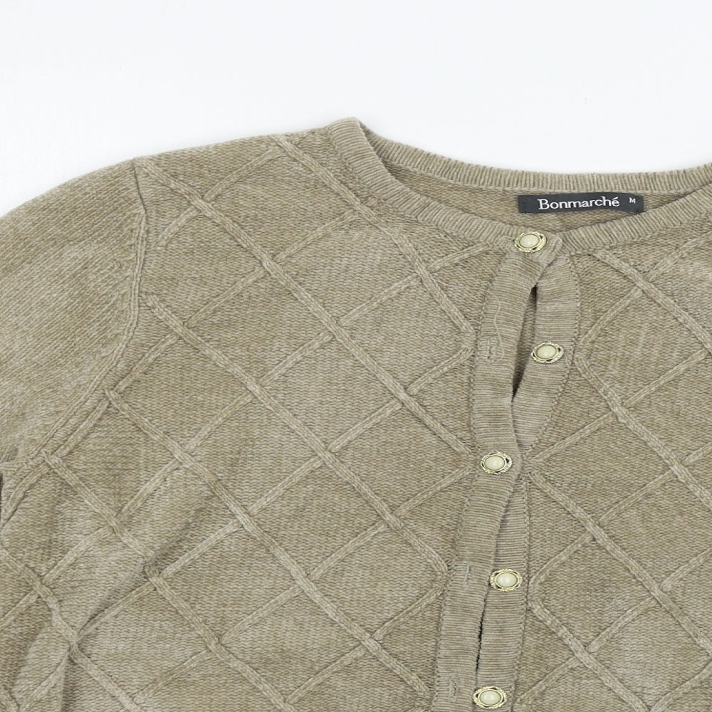 Bonmarché Womens Beige   Cardigan Jumper Size M
