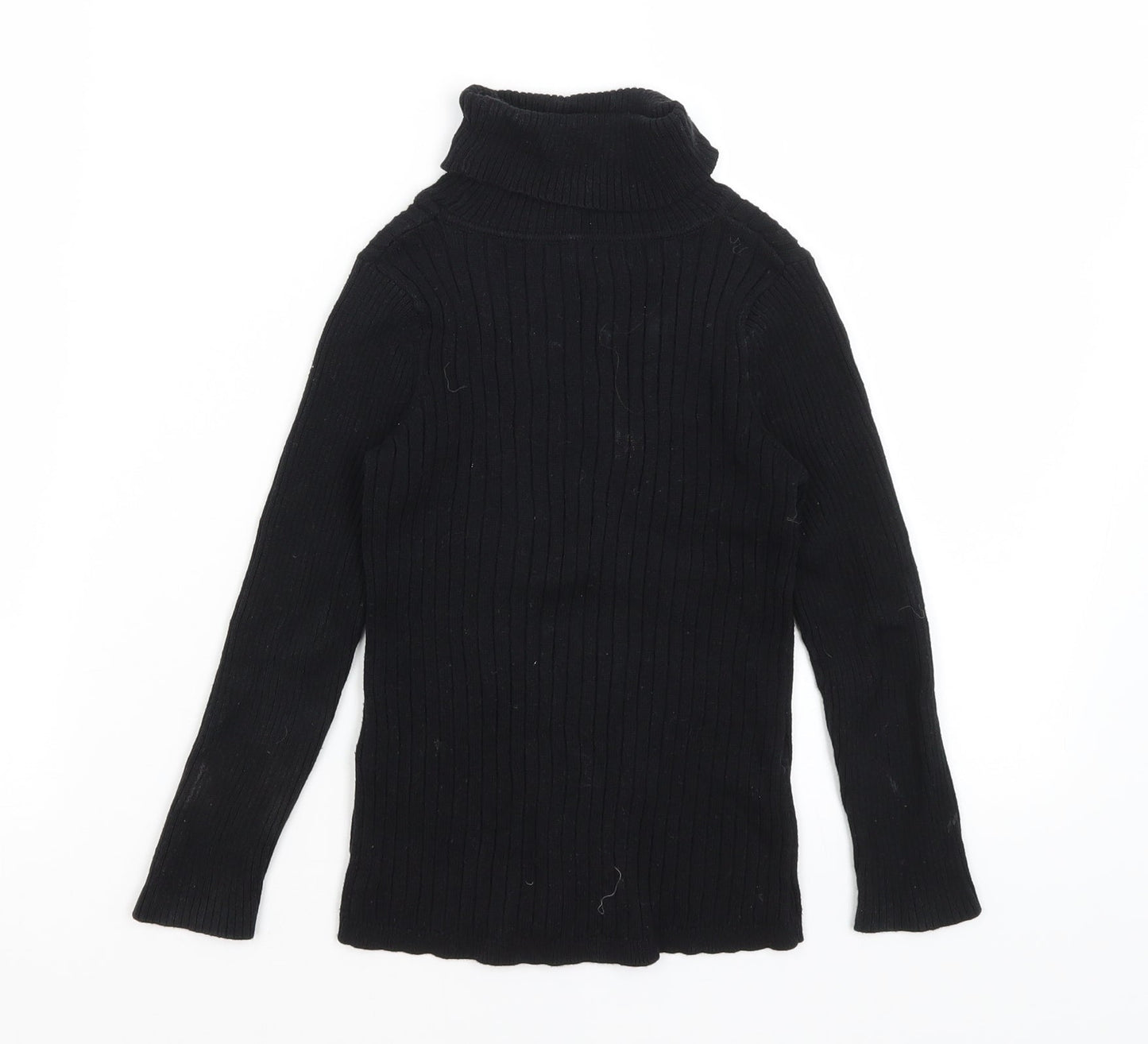George Girls Black   Basic T-Shirt Size 4-5 Years