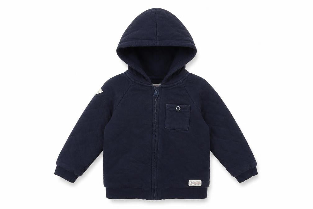 Junior J Boys Blue   Full Zip Hoodie Size 2-3 Years