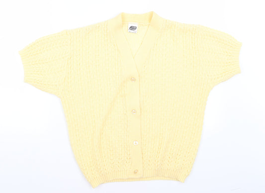LK Womens Yellow   Cardigan Jumper Size S