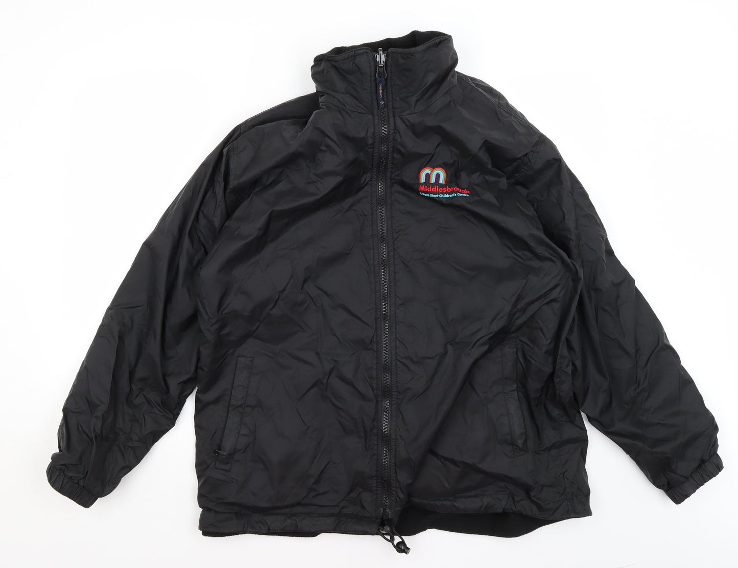 Uneek Mens Black   Rain Coat Coat Size M