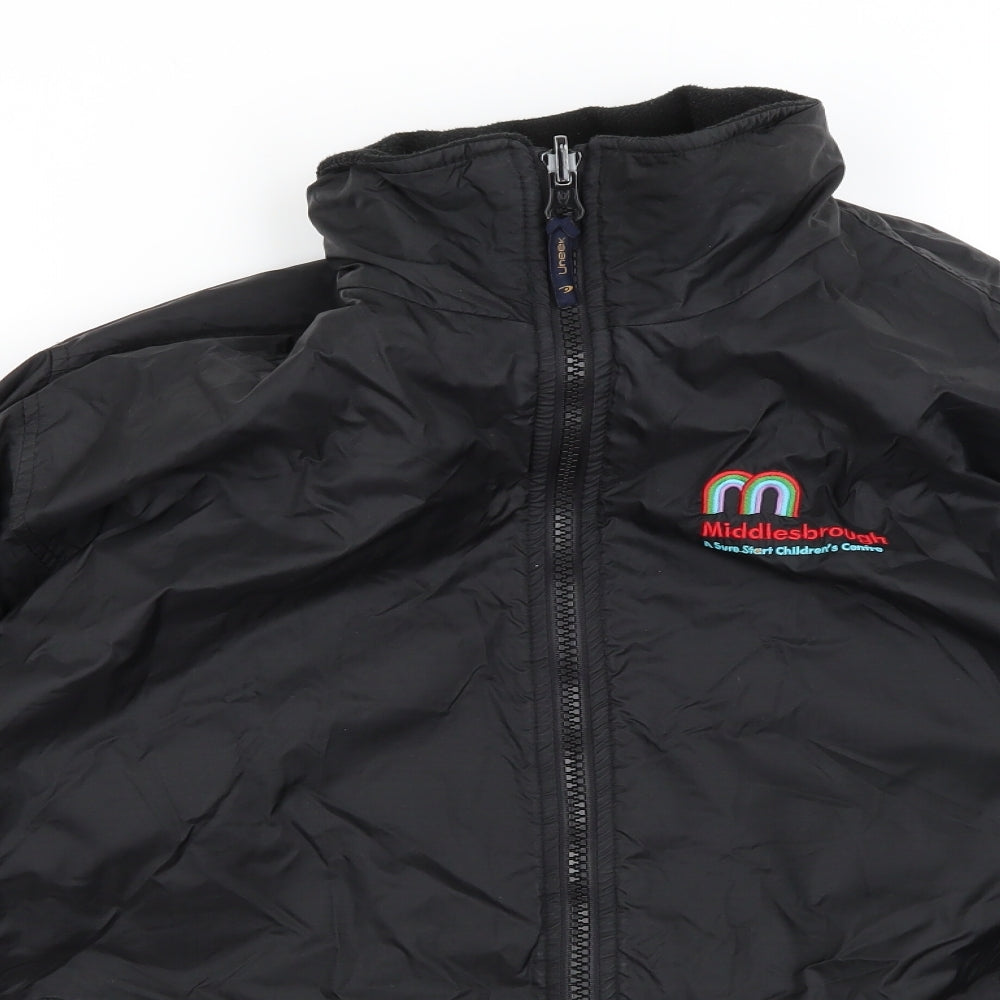 Uneek Mens Black   Rain Coat Coat Size M