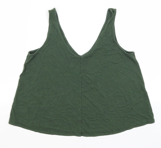 Topshop Womens Green   Basic Tank Size 10