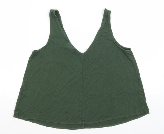 Topshop Womens Green   Basic Tank Size 10