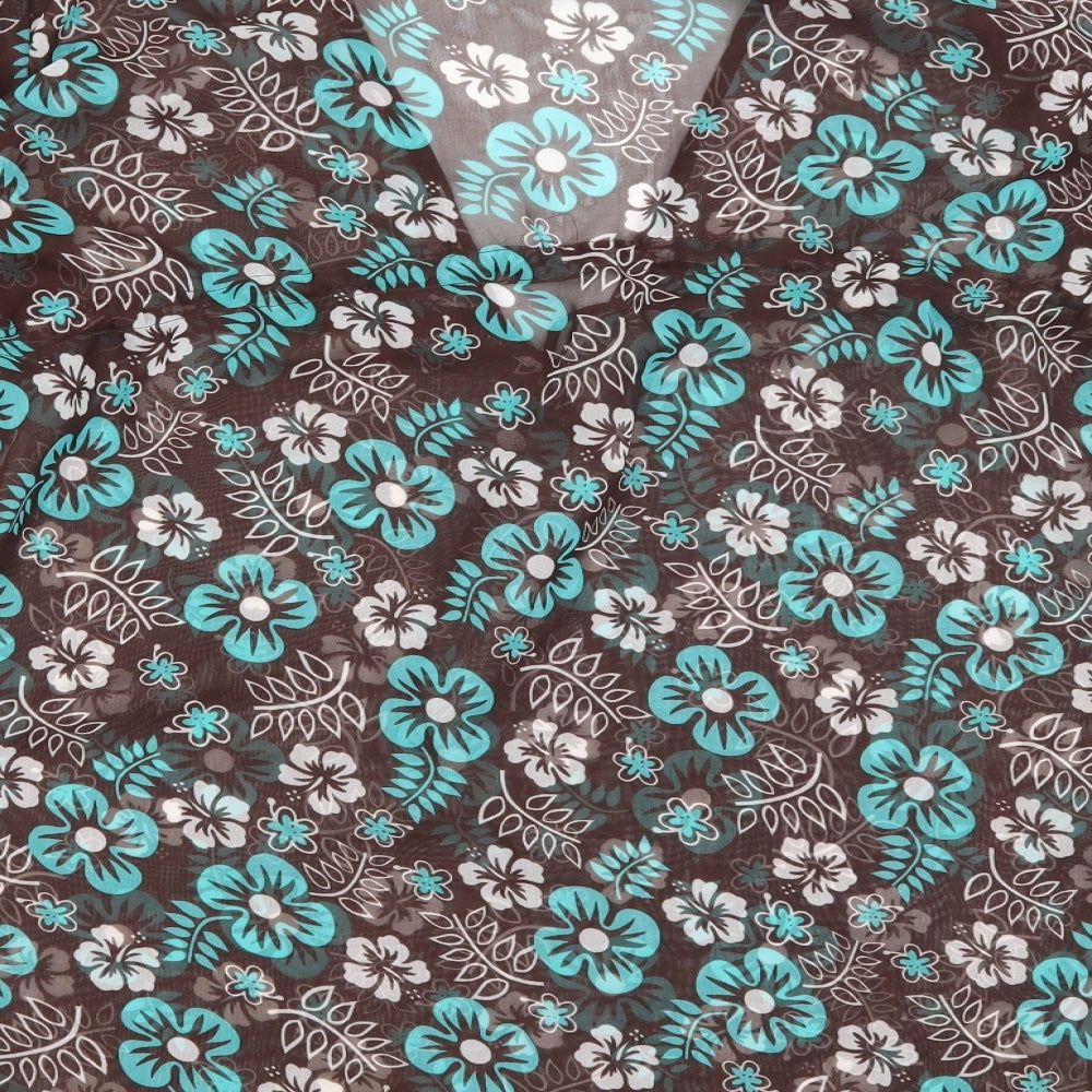 Preworn Womens Brown Floral  Kaftan  Size 14