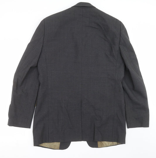 Milan Mens Grey   Jacket Suit Jacket Size 38