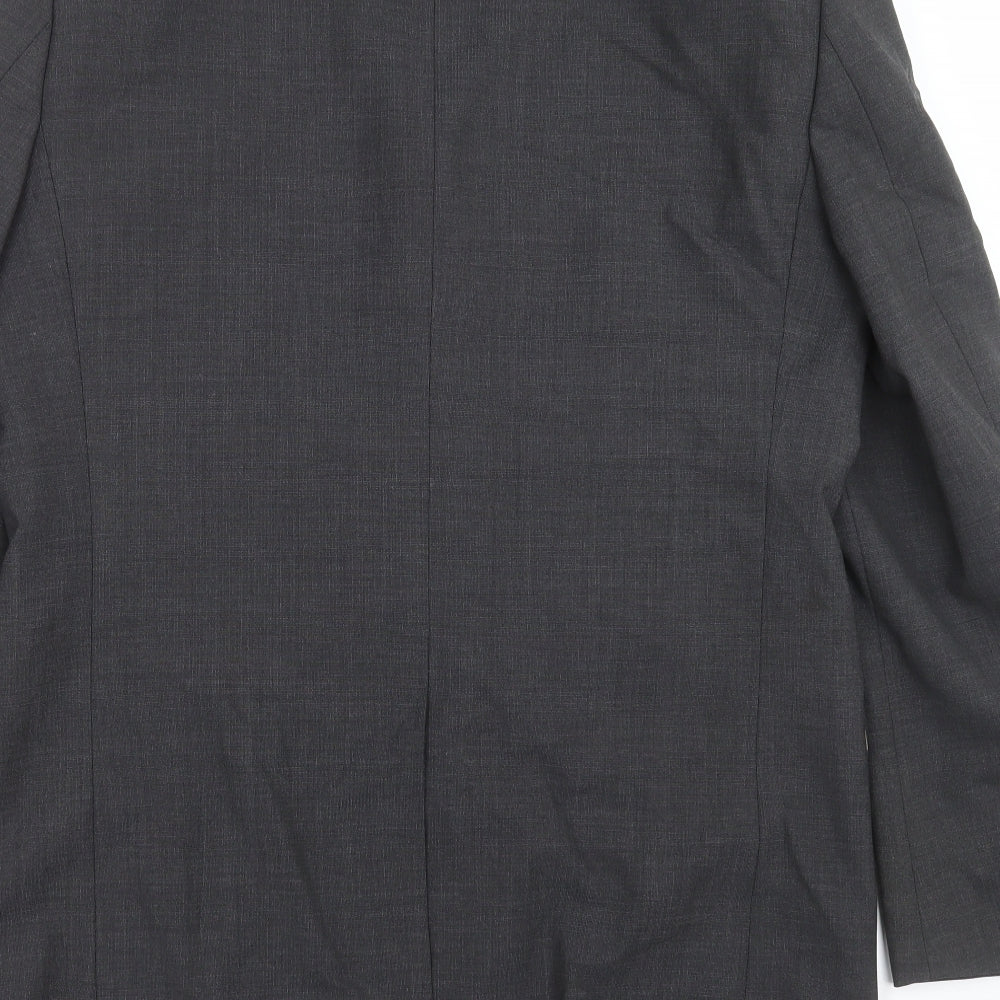Milan Mens Grey   Jacket Suit Jacket Size 38