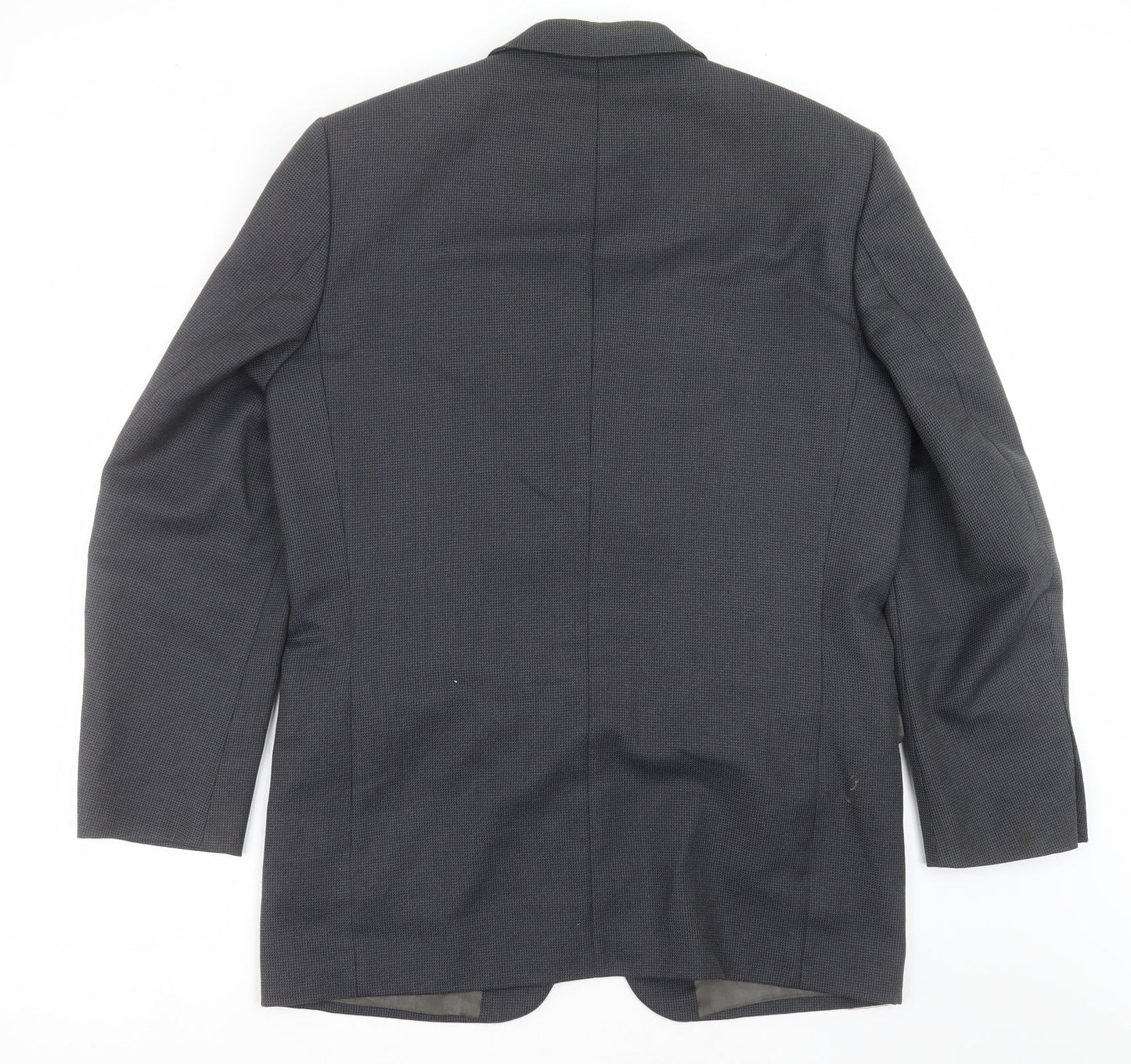 Hugo James Mens Grey Geometric  Jacket Suit Jacket Size 40