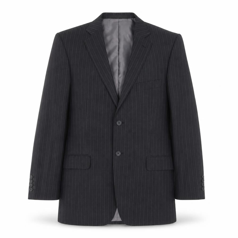 Marks and Spencer Mens Grey Striped  Jacket Suit Jacket Size 42