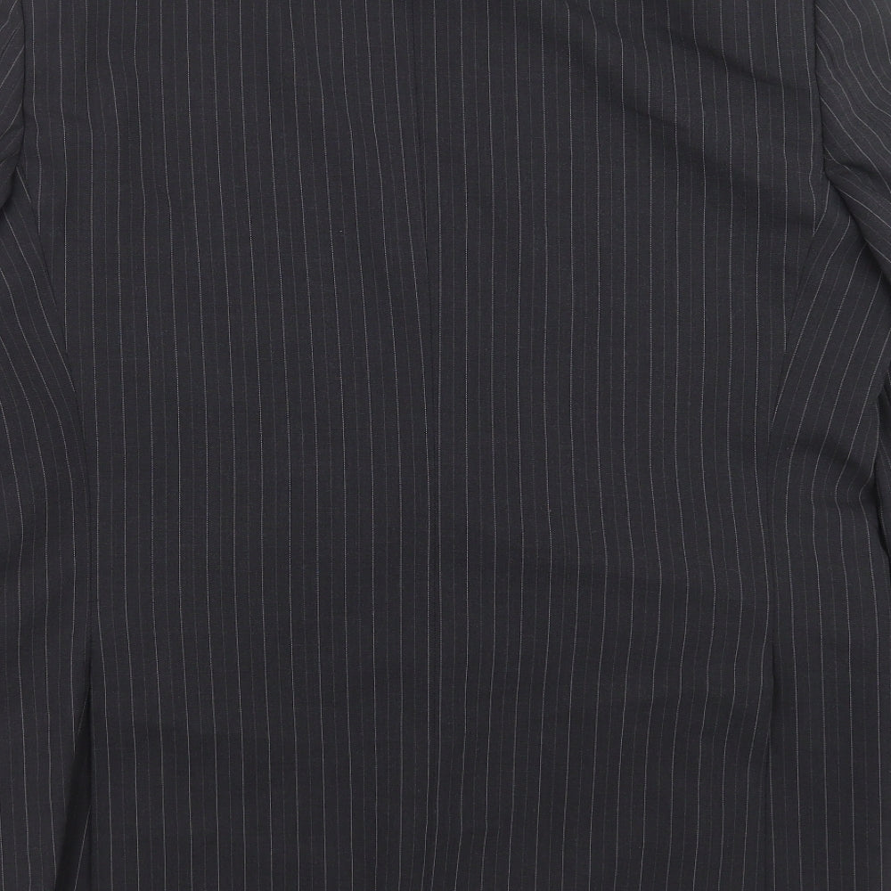 Marks and Spencer Mens Grey Striped  Jacket Suit Jacket Size 42