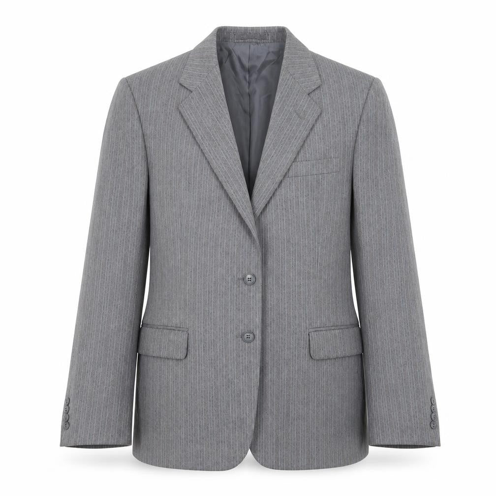 Marks and Spencer Mens Grey Striped  Jacket Suit Jacket Size 40