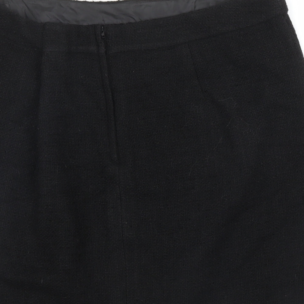 Preworn Womens Black   Straight & Pencil Skirt Size L