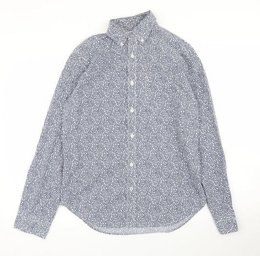 Gap Mens Blue Floral   Button-Up Size S