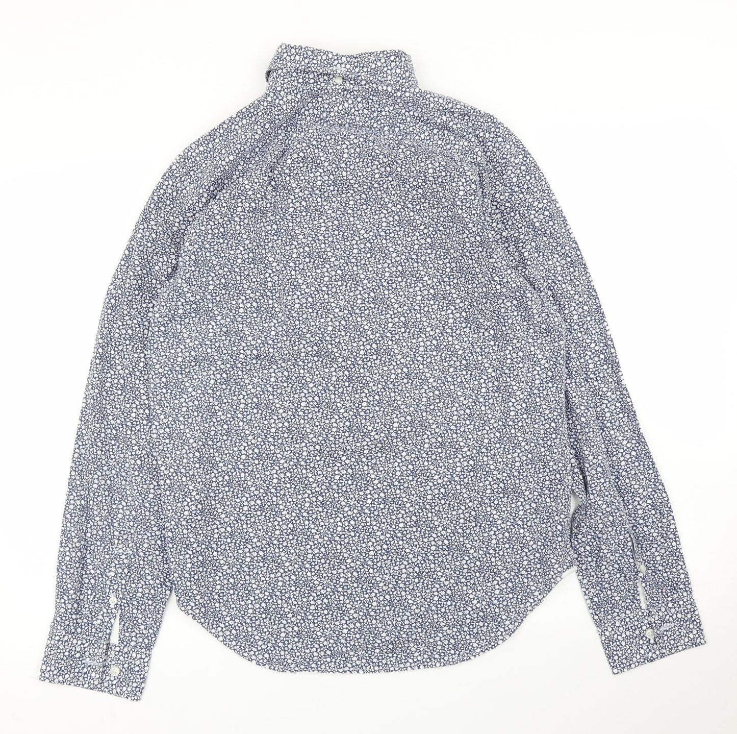 Gap Mens Blue Floral   Button-Up Size S
