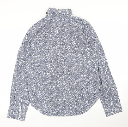 Gap Mens Blue Floral   Button-Up Size S