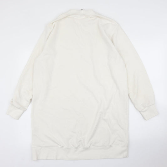 H&M Womens White   Pullover Jumper Size M