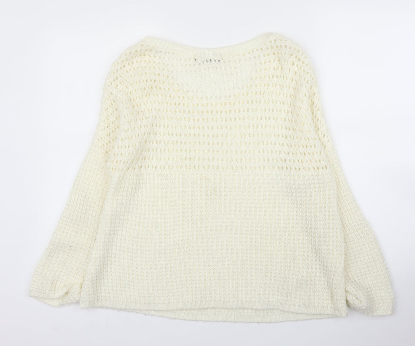 Internationale Womens Ivory   Pullover Jumper Size 10